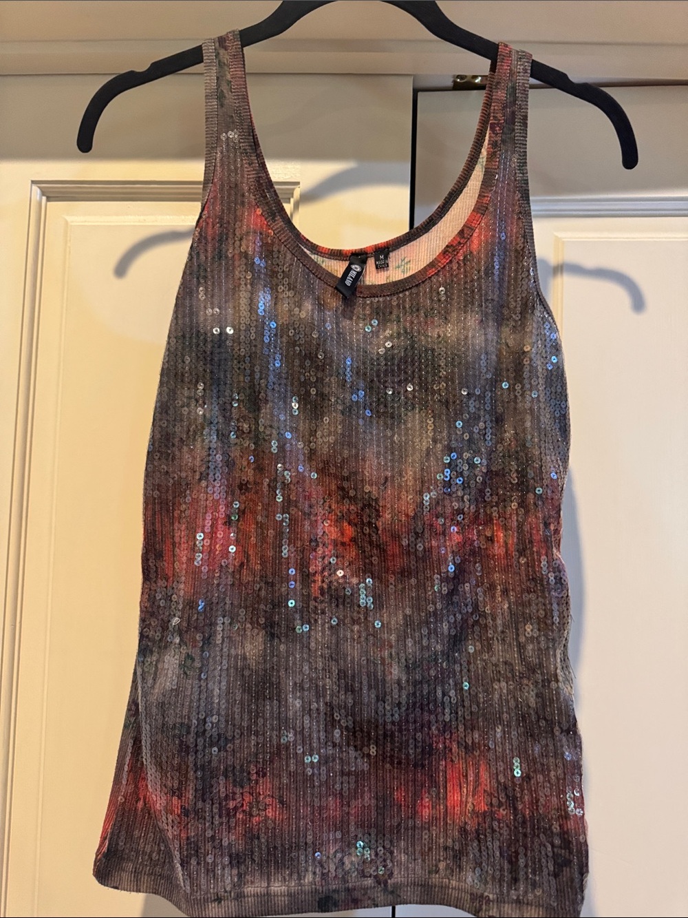Milano Multicolor Sequin Ribbed Tank